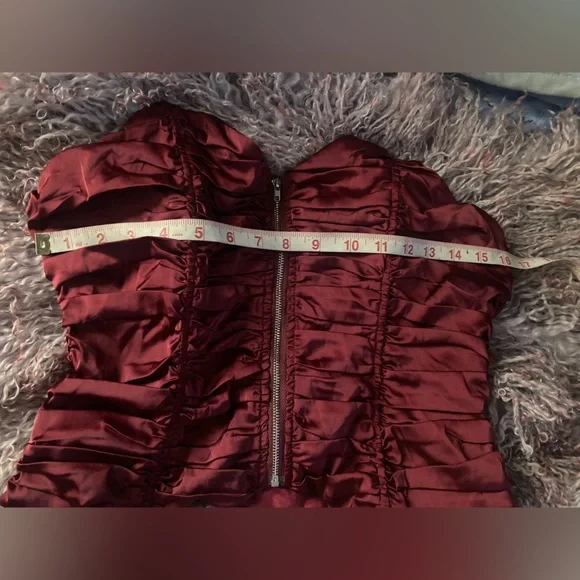 Ruched corset crop top zip up - Picture 10 of 10